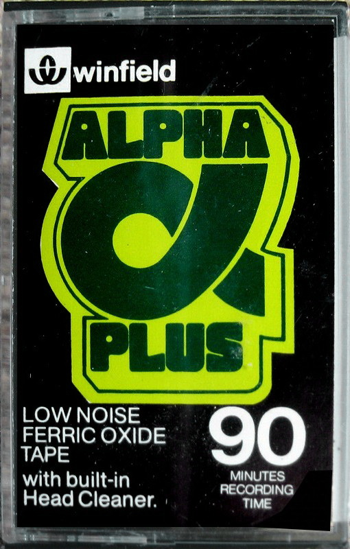 Compact Cassette Winfield Alpha Plus 90 Type I Normal 1980 UK