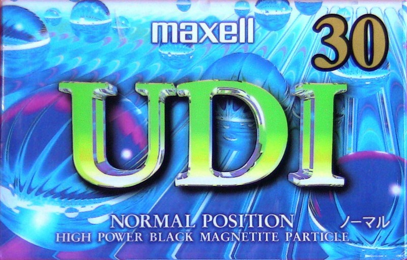 Compact Cassette Maxell UDI / UD1 30 "UD1-30J" Type I Normal 1995 Japan