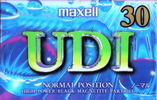 Compact Cassette Maxell UDI / UD1 30 "UD1-30J" Type I Normal 1995 Japan