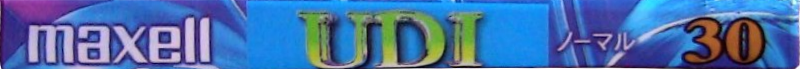 Compact Cassette Maxell UDI / UD1 30 "UD1-30J" Type I Normal 1995 Japan