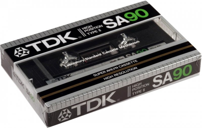 Compact Cassette TDK SA 90 Type II Chrome 1983 Europe