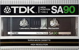 Compact Cassette TDK SA 90 Type II Chrome 1983 Europe
