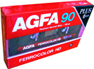 Compact Cassette AGFA Ferrocolor HD 90+6 Type I Normal 1985 Europe