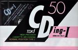 Compact Cassette TDK CDing 1 50 "CDING1-50" Type I Normal 1989 Japan