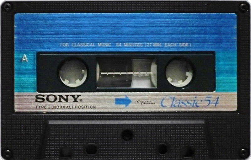 Compact Cassette Sony 54 "Classic 54" Type I Normal 1981 Japan