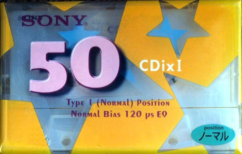 Compact Cassette Sony CDix I 50 "C-50CDX1H" Type I Normal 2000 Japan