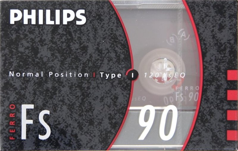 Compact Cassette Philips FS 90 Type I Normal 1990 Europe
