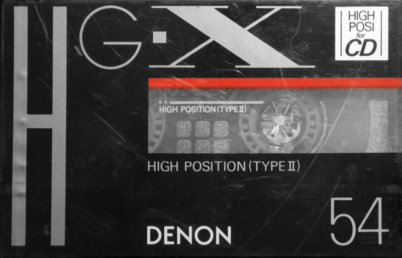 Compact Cassette Denon HG-X 54 Type II Chrome 1990 Japan
