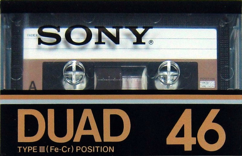 Compact Cassette Sony Duad 46 Type III Ferro Chrome 1979 Japan
