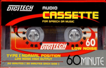 Compact Cassette Digitech 60 Type I Normal 1998 USA