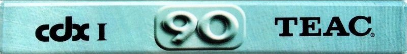 Compact Cassette Teac CDX I 90 Type I Normal 1990 Worldwide