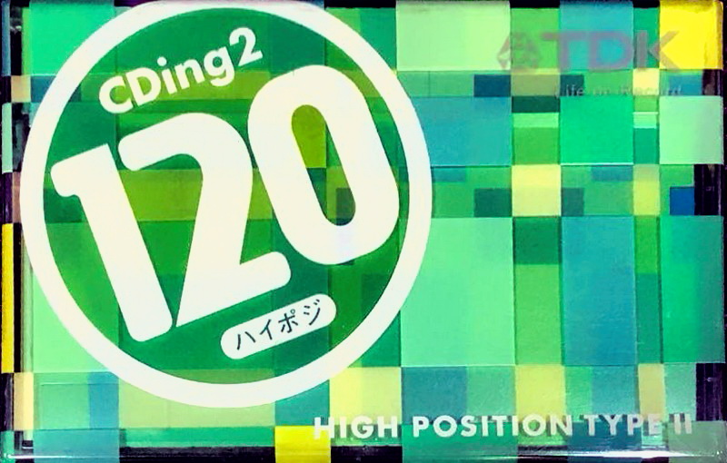 Compact Cassette TDK CDing 2 120 "CD2-120U" Type II Chrome 2002 Japan