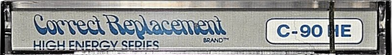 Compact Cassette Correct Replacement 90 Type I Normal 1979 North America
