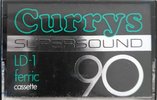 Compact Cassette Currys LD-1 90 Type I Normal 1981 UK