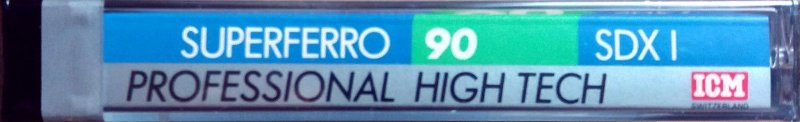 Compact Cassette ICM SDX I 90 Type I Normal 1989 Europe