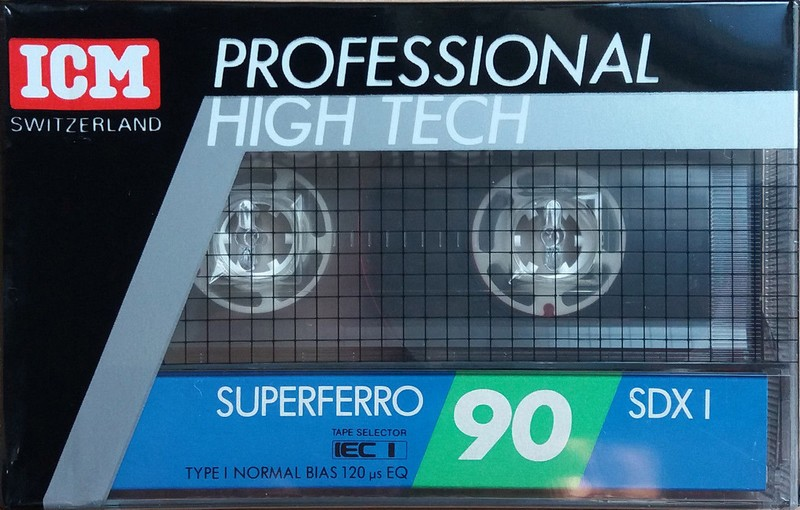 Compact Cassette ICM SDX I 90 Type I Normal 1989 Europe
