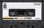 Compact Cassette TDK Audua 60 Type I Normal 1977 Europe, USA