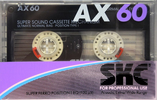 Compact Cassette SKC AX 60 Type I Normal 1987 Europe