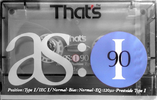 Compact Cassette Thats AS I 90 Type I Normal 1990 Europe