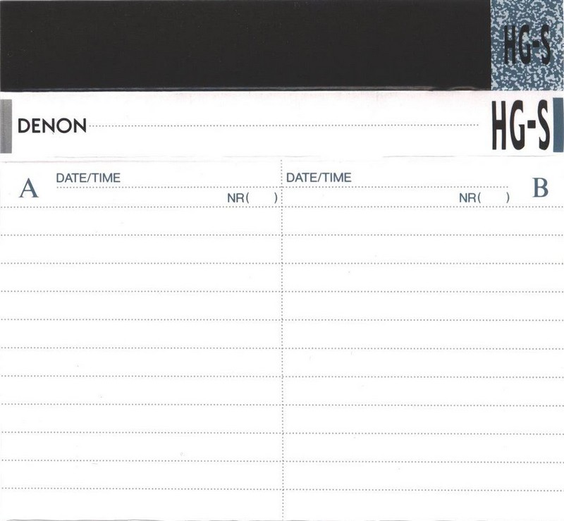 Compact Cassette Denon HG-S 60 Type II Chrome 1990 Japan