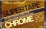 Compact Cassette Realistic Chrome 90 Type II Chrome South Korea