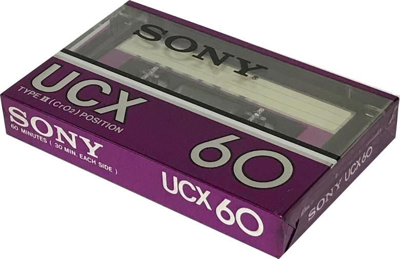 Compact Cassette Sony UCX 60 Type II Chrome 1982 Japan
