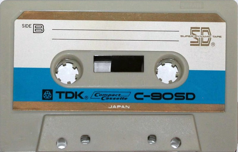 Compact Cassette TDK SD 90 "C-90SD" Type I Normal 1972 USA