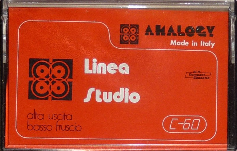 Compact Cassette Analogy 60 "Linea Studio" Type I Normal 1977 Italy