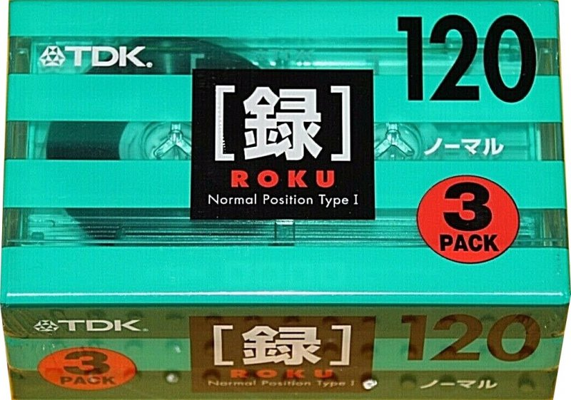Compact Cassette TDK Roku 120 "RK-120X3" Type I Normal 2000 Japan