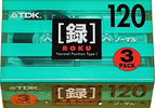 Compact Cassette TDK Roku 120 "RK-120X3" Type I Normal 2000 Japan