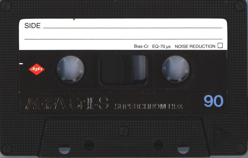 Compact Cassette AGFA Superchrom HDX 90 "Cr II-S" Type II Chrome 1982 Europe