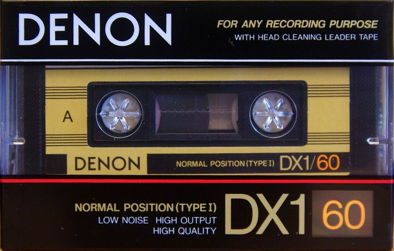 Compact Cassette Denon DX1 60 Type I Normal 1990 Europe
