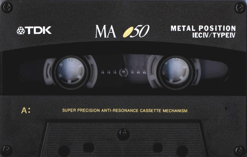 Compact Cassette TDK MA 50 "MA-50EA" Type IV Metal 1994 Europe