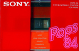 Compact Cassette Sony 84 "Pops 84" Type I Normal 1981 Japan