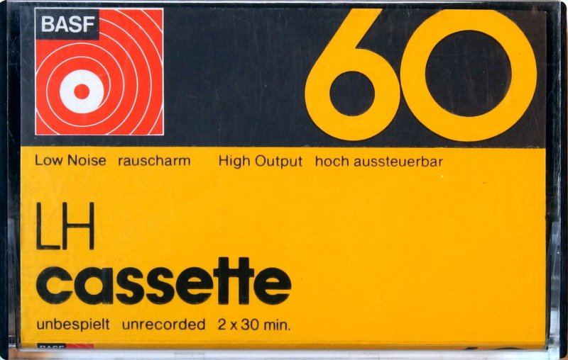 Compact Cassette BASF LH 60 Type I Normal 1973 Europe