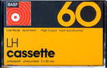 Compact Cassette BASF LH 60 Type I Normal 1973 Europe