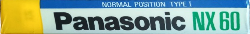 Compact Cassette Panasonic NX 60 "RT-NX60" Type I Normal 1989 Japan
