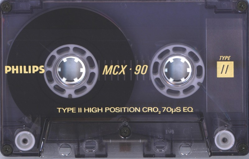 Compact Cassette Philips MCX Master 90 Type II Chrome 1987 Europe