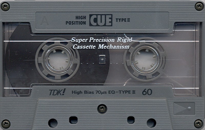 Compact Cassette TDK CUE 60 "CUE-60BK" Type II Chrome 1989 Japan