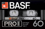 Compact Cassette BASF PRO 60 "PRO II" Type II Chrome 1982 Japan
