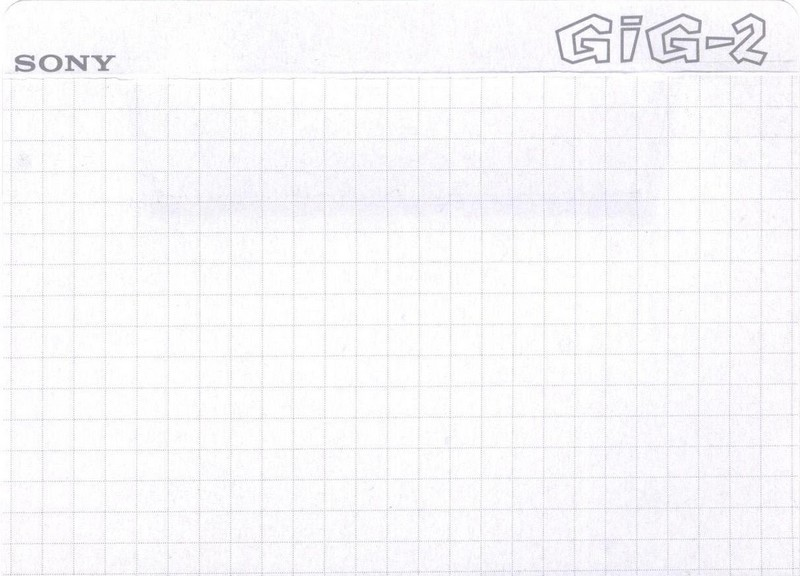 Compact Cassette Sony GIG-2 90 "C-90GIG2" Type II Chrome 1995 Japan