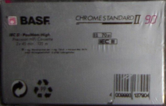 Compact Cassette BASF Chrome Standard II 90 Type II Chrome 1991 Europe
