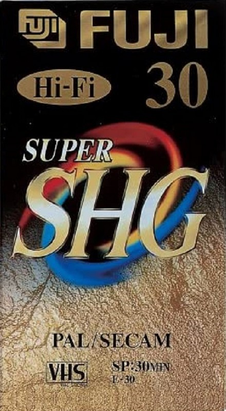 VHS, Video Home System Fuji SHG 30 "SHG E-30" Type I Normal 2005 Worldwide