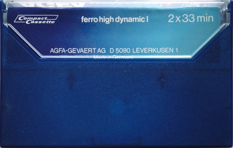 Compact Cassette AGFA Ferrocolor 60+6 Type I Normal 1979 Europe