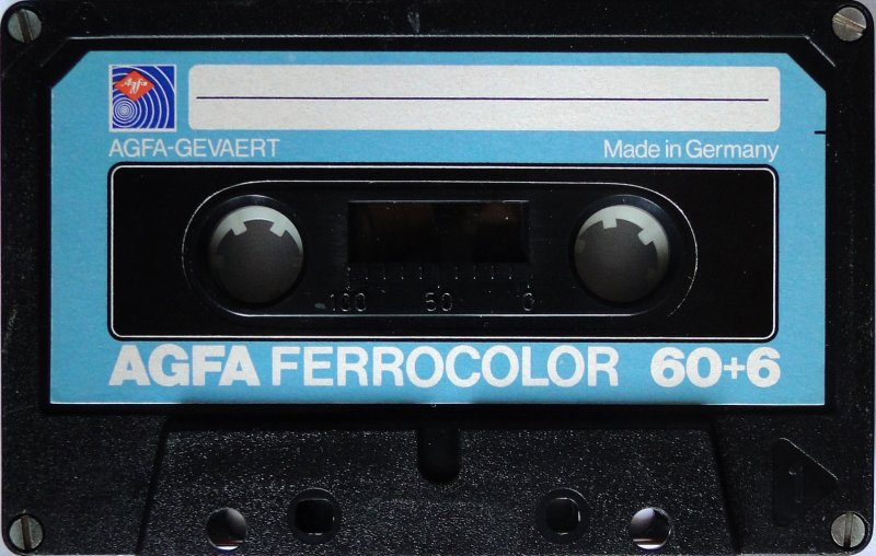 Compact Cassette AGFA Ferrocolor 60+6 Type I Normal 1979 Europe