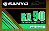 Compact Cassette Sanyo RX 90 Type I Normal 1986 Europe