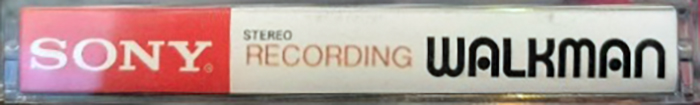 Compact Cassette Sony Walkman "Recording" Demonstration Tape 1989 Japan