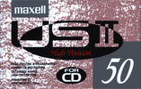 Compact Cassette Maxell US 50 "USII 50" Type II Chrome 1990 Japan