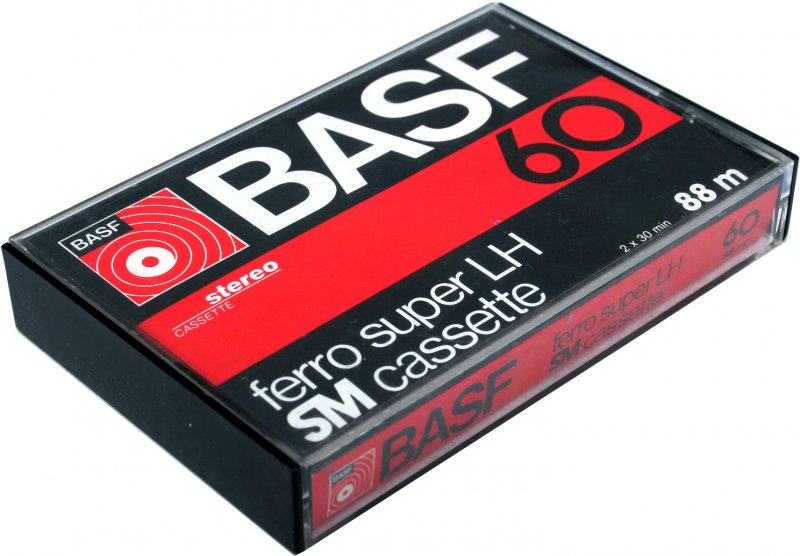 Compact Cassette BASF Ferro Super LH 60 "Oval Window" Type I Normal 1978 Germany