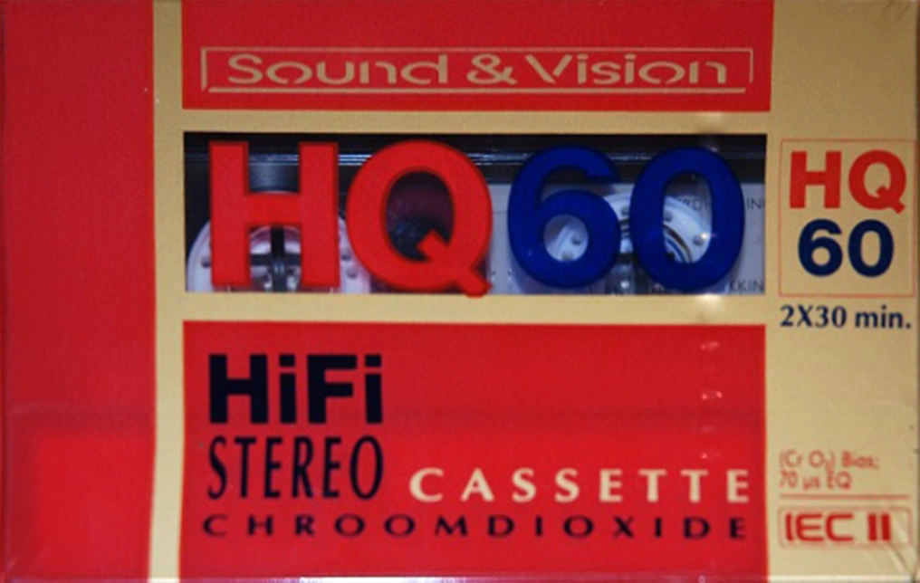 Compact Cassette Sound and Vision HQ 60 Type II Chrome 1985 Netherlands
